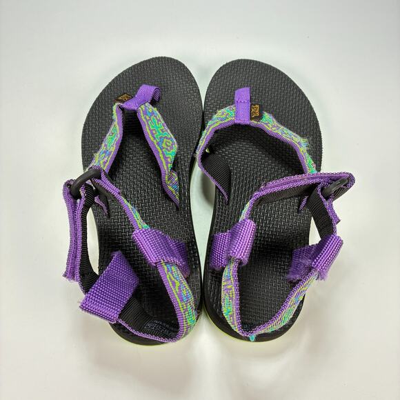 Teva Original Universal Purple Black Aztec Sports Sandal 1003986 Women’s Size 6 - Picture 6 of 8